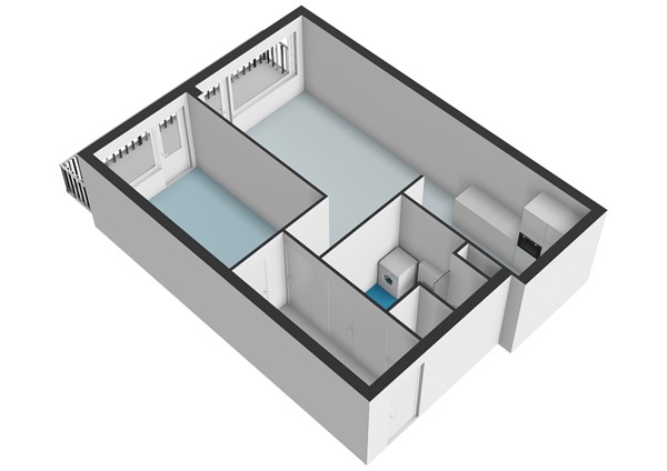 Plattegrond - Meidoornweg 122, 1171 KC Badhoevedorp - Meidoornweg 122 - Badhoevedorp - Appartement - 3D  _2.jpg
